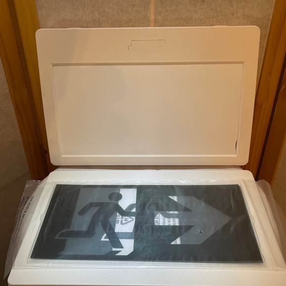 Nextlite Rectangular Running Man Exit Sign Model With Slides 30332-010 - Picture 2 of 4